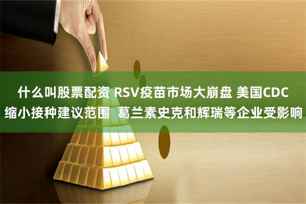 什么叫股票配资 RSV疫苗市场大崩盘 美国CDC缩小接种建议范围  葛兰素史克和辉瑞等企业受影响